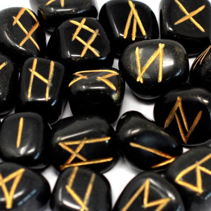 Ρούνοι Μαύρου Αχάτη - Black Agate Runes Ρούνοι